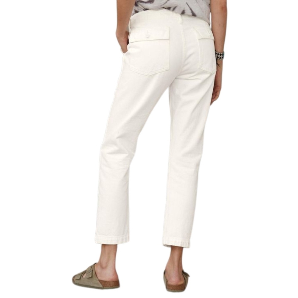 Edwin Eggshell White Malia Utility Boyfriend Jean… - image 2